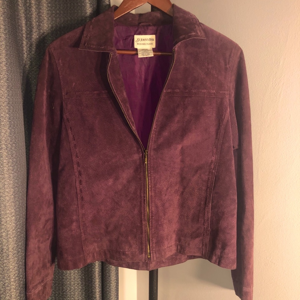 St. John’s Bay Genuine Leather Suede Jacket